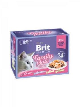 Brit cat Premium D Fillets jelly Family Plate 1 kg