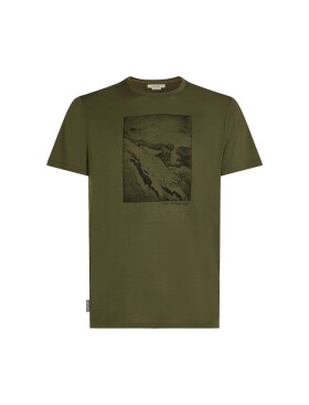 Pánské merino tričko s krátkým rukávem ICEBREAKER Mens 150 Tech Lite SS Tee Summit, Loden velikost: S