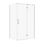 CERSANIT - Sprchový kout JOTA s panty, chrom, 120x90x195, pravý, čiré sklo S160-025