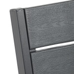 Zahradní sestava 156x78x74cm, polywood, šedá, AZS-B1656 GREY