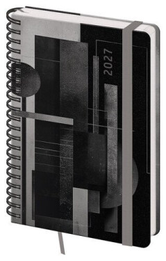 Diář 2027 týdenní A5 s poznámkami Twin - Abstract