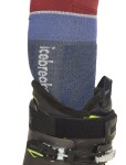 Pánské merino lyžařské ponožky ICEBREAKER Mens Ski+ Light OTC Mountain Contour, Dawn/Brilliant/Snow velikost: 39-41,5 (S)