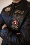 Pánská Kožená Bunda Imperion Flight Pilot Brixton Černá Rub Off Velikost: 5XL