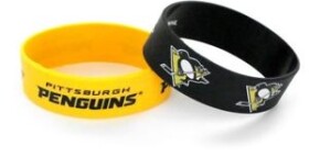 Gear for Sports Silikonový náramek - Pittsburgh Penguins - 2 kusy B0080ALQRI