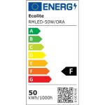 Reflektor LED se stojanem 50W, 4000lm, 4000K, IP65 oranžový, RMLED-50W/ORA