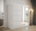Šatní skříň Abi Tapi Barva korpusu: Dub Sonoma, Rozměry: 180 cm, Dveře: Černá koženka