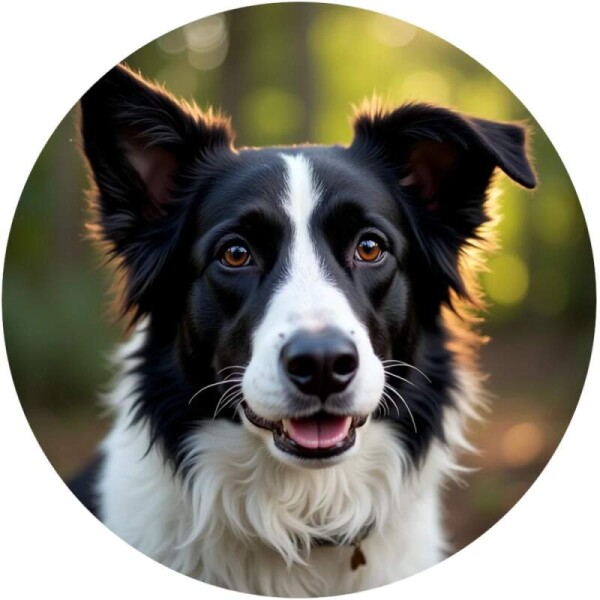 Obrázek Jedlý papír na dort Pes Border kolie