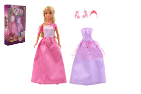 Panenka princezna Anlily plast 30cm s náhradními šaty + doplňky v krabici 19x32x5cm