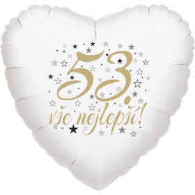53. narozeniny balónek srdce Balonky.cz 53. narozeniny balónek srdce Balonky.cz