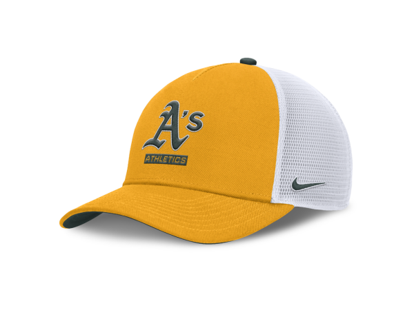 Nike Pánská kšiltovka Oakland Athletics MLB Primetime Dri-Fit Rise Structured 5 Panel Trucker Cap Velikost: S/M