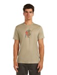ICEBREAKER Mens Mer 150 Tech Lite SS Tee Bear Catch, Flagstone velikost: XL