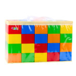 Mamido Sada velkých barevných stavebních kostek v sáčku 28,5 x 9 x 9 cm 20 kusů