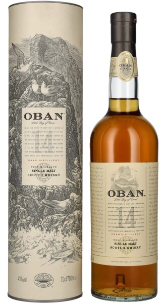 Oban Single Malt Whisky 14y 43% 0,7 l (tuba)