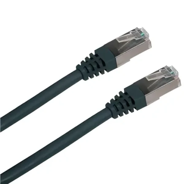 OEM Patch kabel FTP Cat5e černý / Síťový kabel / 1 m (1611)