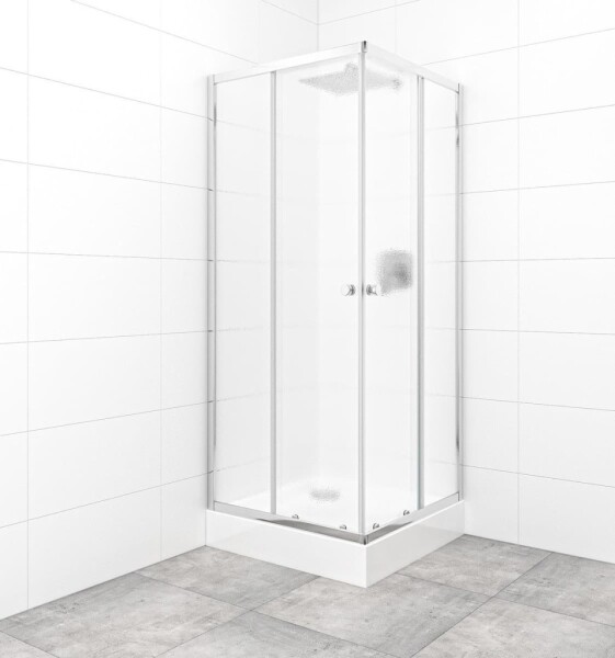 SAT - Set sprchového koutu a vaničky, čtverec 80x80 cm Multi Basic SIKOBKMUQ80CRCH SIKOBKMUQ80CRCH