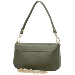 Luxusní dámská kožená kabelka na rameno Zinta, tmavě zelená