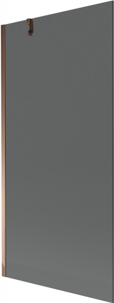 MEXEN/S - Next vanová zástěna FIX 90 x 150, grafit, růžové zlato 895-090-000-00-40-60