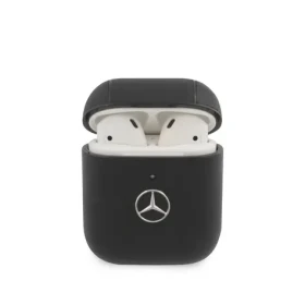 Mercedes Kožené pouzdro pro Apple AirPods 1/2 MEA2CSLBK