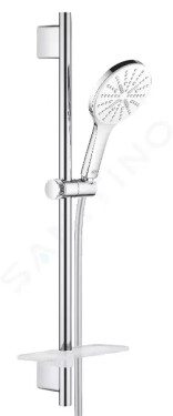 GROHE - Rainshower SmartActive Sada sprchové hlavice 130, 3 proudy, tyče 600 mm a hadice, měsíční bílá 26576LS0