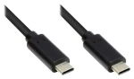 Good Connections USB-C - USB-C černá / Kabel / USB 3.2 Gen 1 / 0,5 m / 5 Gbit/s (GC-M0112)