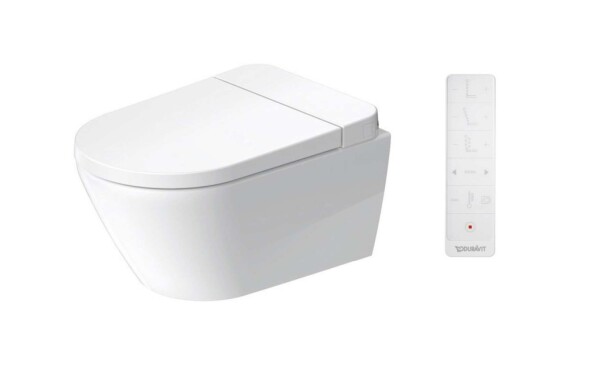 DURAVIT - SensoWash D-Neo Elektronický bidet s keramikou, závěsný, DuraShield, Rimless, SoftClose, bílá 654000012004300