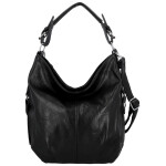 Stylová dámská koženková kabelka na rameno Tripa, černá