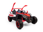 Mamido Elektrické autíčko Buggy Bumper 66 červené | 24V | 4x200W | EVA | LED | 2,4Ghz | ECO kůže