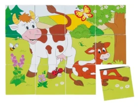 Woody Kubus 3x4 - Zvířátka v ročních obdobích
