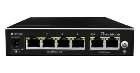 LevelOne FEP-0631 / Switch / 4x FE PoE+ / 2x FE / 60 W PoE / kovové provedení (FEP-0631)
