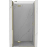 MEXEN/S - Mist-H sprchové dveře křídlové levé 70, transparent, zlatá 8A5-070-000-50-00-L