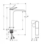 HANSGROHE - Vivenis Umyvadlová baterie, EcoSmart, CoolStart, matná černá 75045670