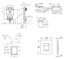 GROHE - Uniset Set předstěnové instalace, klozetu, sedátka SoftClose, tlačítka Skate Cosmopolitan a sady pro vhazování tablet, chrom SANI15BB2117