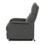 Polohovací křeslo, elektrické kabelové ovládání, šedá, látka, TV-5482 GREY2
