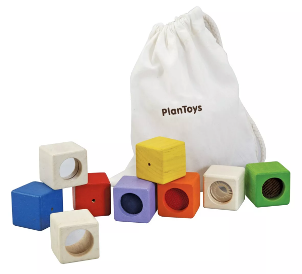 PlanToys PlanToys Smyslové kostky (9ks)