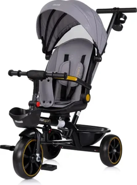 CHIPOLINO Tříkolka se stříškou Max Sport 2v1 Anthracite