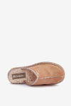 Domácí obuv Pantofle s výšivkou Dámské Inblu EY000028 Camel 39