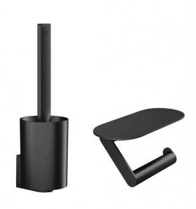 HANSGROHE - WallStoris Set doplňků pro WC, matná černá 27969670