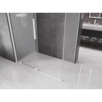MEXEN/S - Velar sprchový kout, posuvné dveře 160 x 80 cm, dekor, bílá 871-160-080-31-20