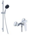 Kielle - Nefia Sprchový set s baterií, tyčí, hadicí a sprchovou hlavicí, chrom 20627SN70