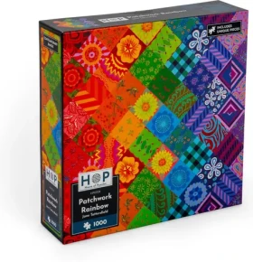HOP Puzzle Patchworková duha