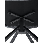 Jídelní židle, černá, hladká látka, DCH-D1330 BK2