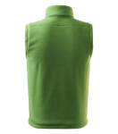Next fleece vesta unisex trávově zelená 3XL