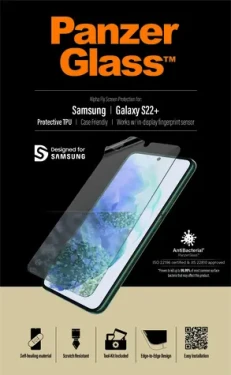PanzerGlass Case Friendly AB Samsung Galaxy S22+ čirá / Ochranná fólie / TPU / Plně nalepovací / 0,13 mm