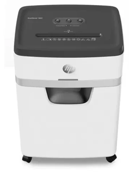 HP OneShred 18CC světle šedá / Skartovač / DIN P4 / Křížový řez 4 x 35 mm / 18 listů / 25 l (581830)