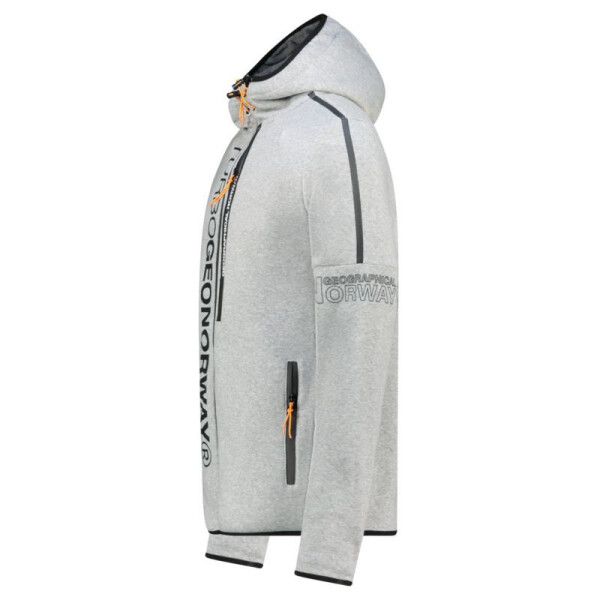 Geographical Norway Freestyle DB 054 M WY9549H/GN-Síťovaná šedá mikina XL