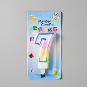 Dortová svíčka duhová č.7