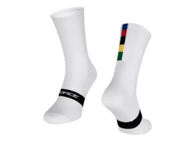 Force Long Pro Champion Slim cyklistické ponožky bilá vel. 42-46