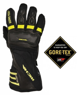Moto rukavice Richa Cold Protect Gore-Tex žluté fluo