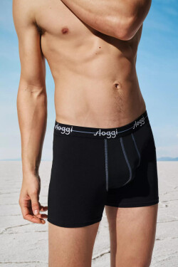 Pánské boxerky Start Short C2P box - BLACK - černé 0004 - SLOGGI BLACK 6