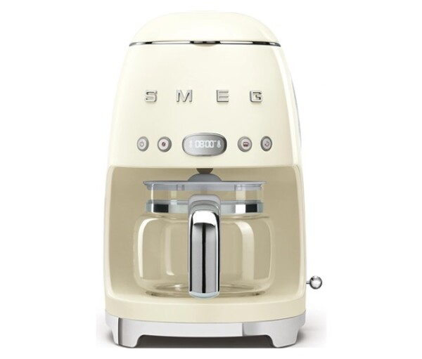 Smeg Retro Style DCF02CREU překapávač kávy béžový, 10 šálků, 1,25 l, automatický start, keep warm